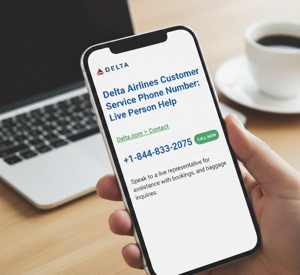 Delta Airlines Customer Service Phone Number: Live Person Help